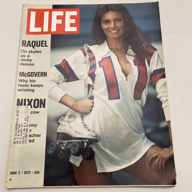 Raquel Welch cover Life magazine June 2, 1972 Roller Derby Kansas City Bomber