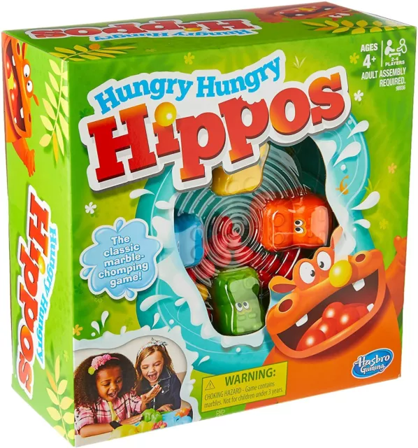 New Hasbro Elefun And Friends Hungry Hungry Hippos Board Game 98936