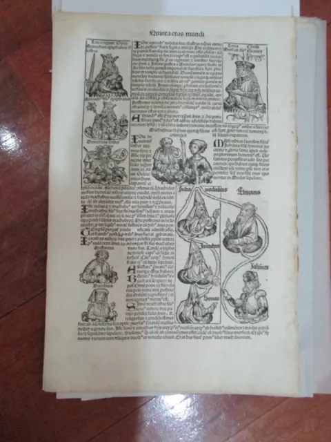 Page 81 of Incunable Nuremberg chronicles , done in 1493 .  LATIN