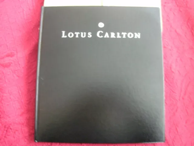 Lotus Carlton Exclusive Memento Ownership Book. [LIMITED EDITION] No 299 of 1750