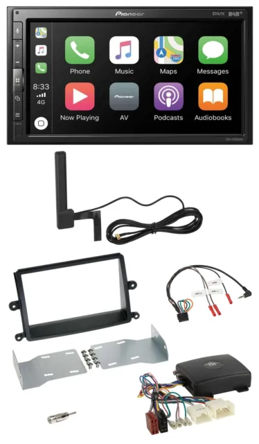 Pioneer USB 2DIN Bluetooth DAB Lenkrad Autoradio für Mitsubishi L200 08-15 Kit