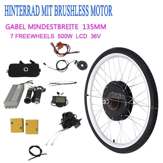 Inch Rear Wheel KIT Di Conversione Ebike 26 48V 500W 750W 1000W