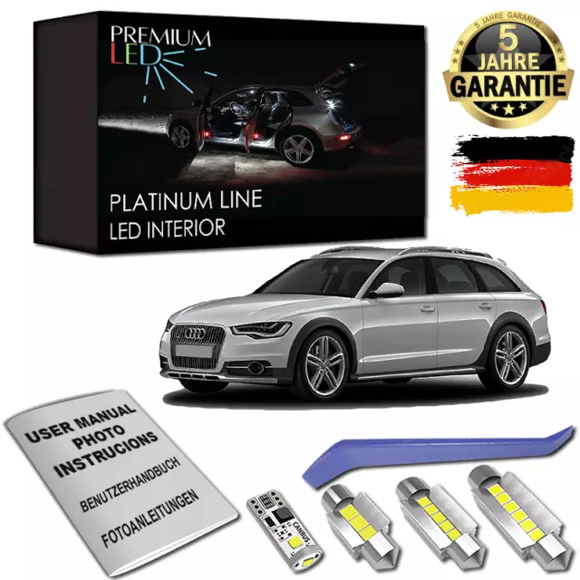 Audi A6 C7 4G Avant Premium LED Innenraumbeleuchtung 16 SMD Set weiß Canbus