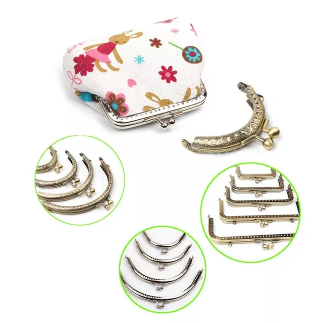 Bag Handbag Sewing Bags Handle Clasp Lock Metal Purse Frame Metal Kiss Clasp