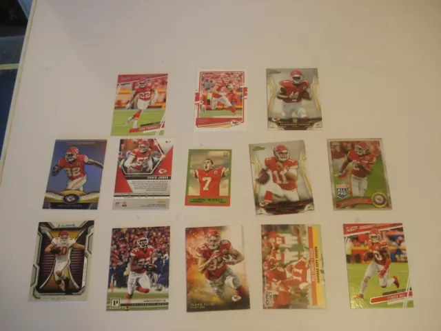 Lot 29 - 13 Chiefs American Football NFL Trading Cards - See Details