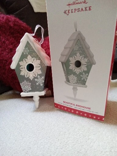 Hallmark BEAUTIFUL BIRDHOUSE #1 Series Birds Christmas Tree Ornament