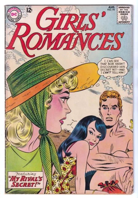 GIRLS' ROMANCES 94 (1963 DC) Roy Lichtenstein source art; John Romita c/a; VF-