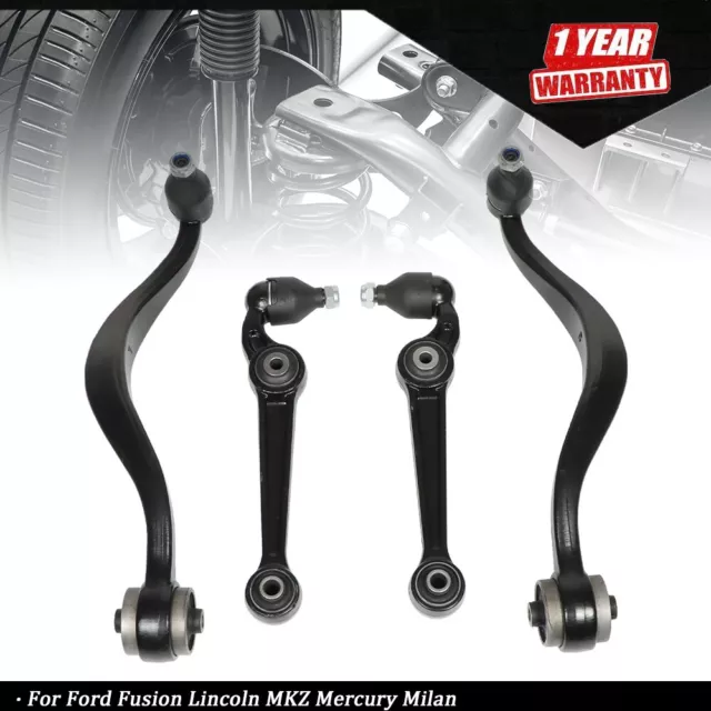 4Pc Front Lower Control Arm Ball Joint For Ford Fusion Lincoln MKZ Mercury Milan