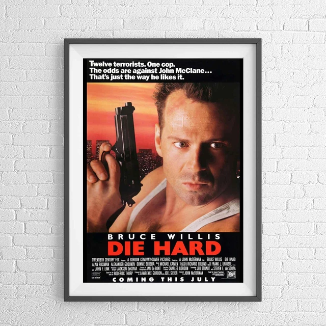 ' DIE HARD ‘ picture with Bruce Willis as John McClane &amp; Alan Rickman ...