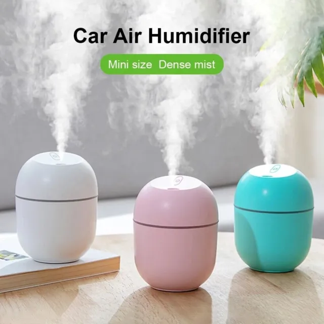 220ml USB LED Mini Car Home Humidifier Portable Aroma Oil Diffuser Mist Purifier