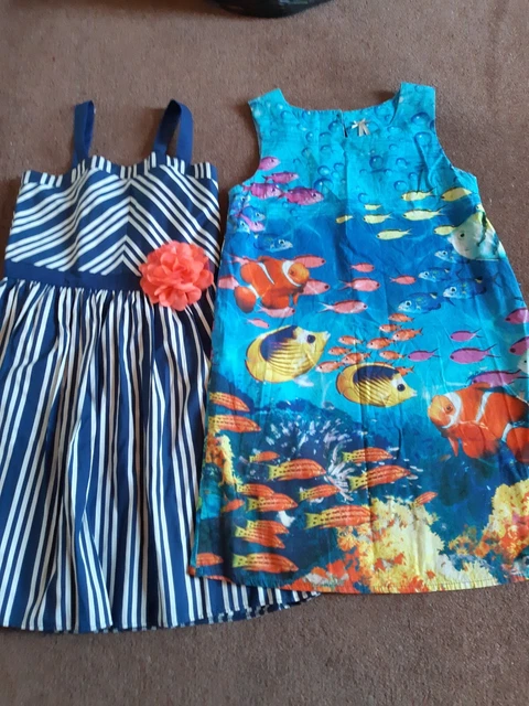 Bundle Girls Summer Dresses Age 10-11 Blue Next