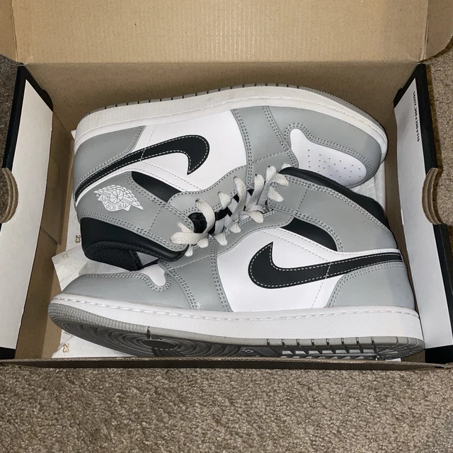 jordan 1 mid light smoke grey size 7