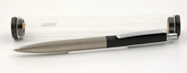 Vintage Lamy 225 Kugelschreiber Silber Schwarz ballpoint pen W.Germany black