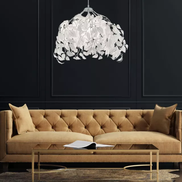 Cubrir Diseño Follaje Luz Colgante Péndulo Lámpara Iluminación Salón Flores