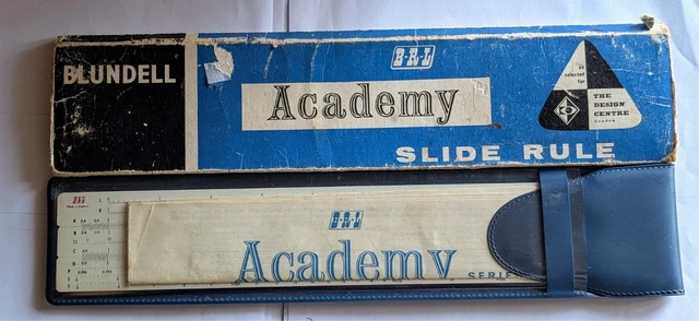EARLY 1960S BLUNDELL BRL Academy Slide Rule 304 Darmstadt Model With ...