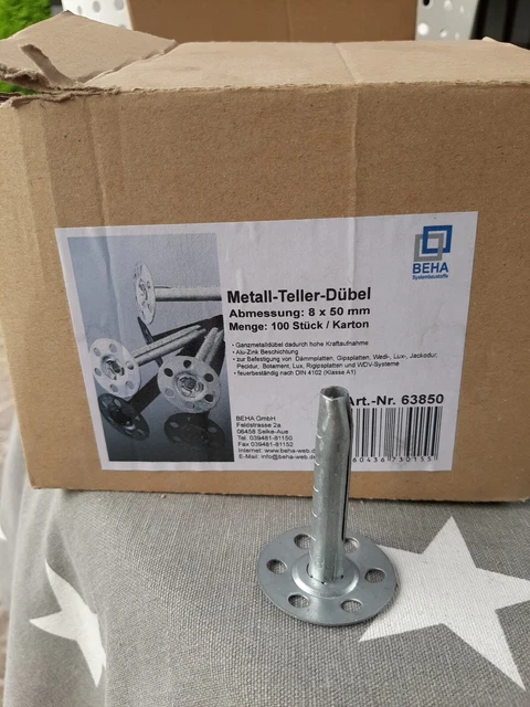 Metall Teller Dübel 8x50 Beha