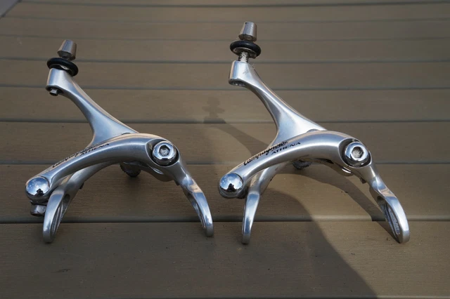 Paire D'étriers De Frein Avant Et Arrière Campagnolo Record Titanium - Pour Vélo De Route - Occasion Excellent état