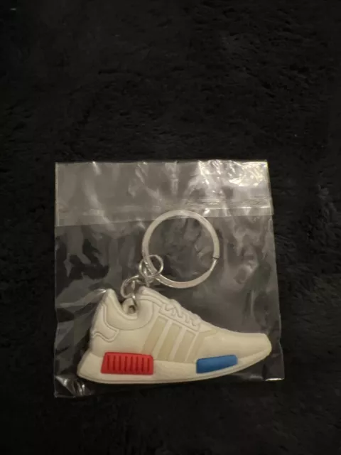 White Red and Blue NMD Keychain