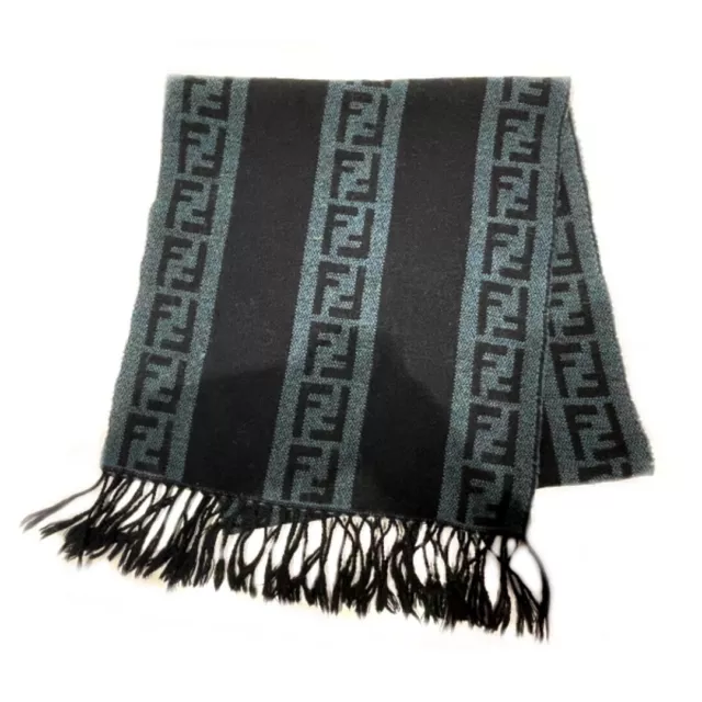 FENDI ZUCCA FRINGE scarf wool Used APR $123.43 - PicClick