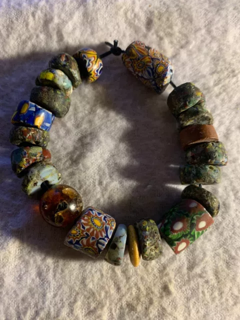Antique Venetian - African Trade Beads - millefiori Italian glass