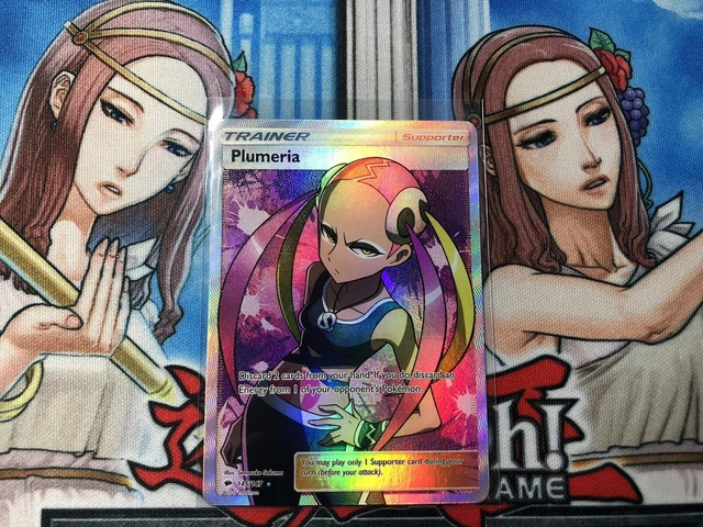 plumeria card pokemon Plumeria Full Art Trainer Burning Shadows 145/147, NM Pokemon Card
