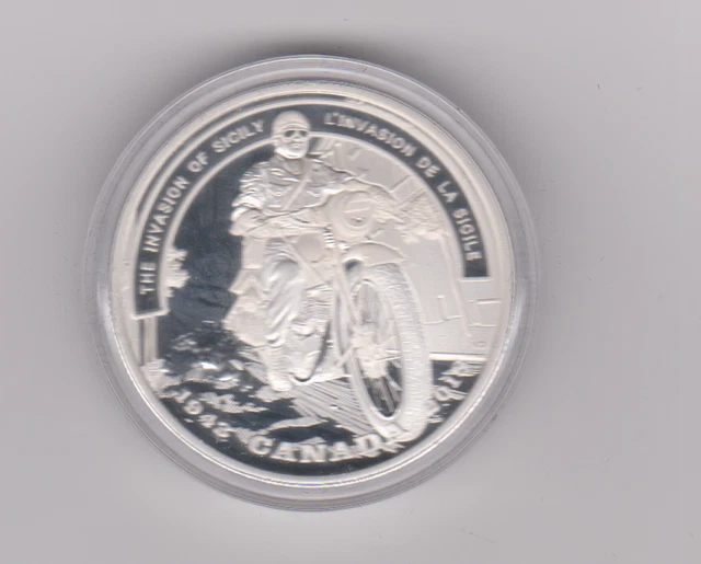 2018 Canada $20 Fine Silver - WWII - The Invasion of Sicily