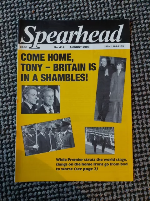 Vintage Spearhead Magazine BNP John Tyndall #414 May 1986