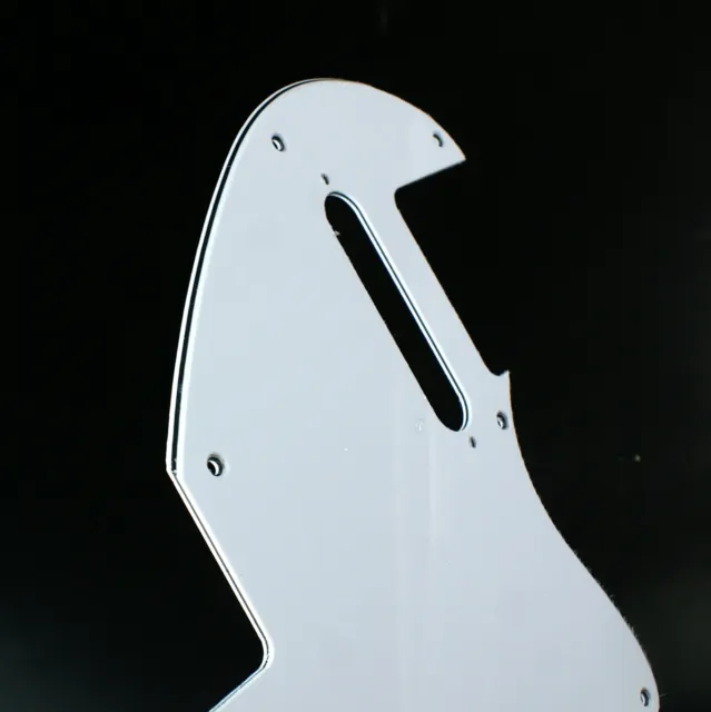 Custom Guitar Pickguard for Tele F Hole Convertion ,3ply white 3