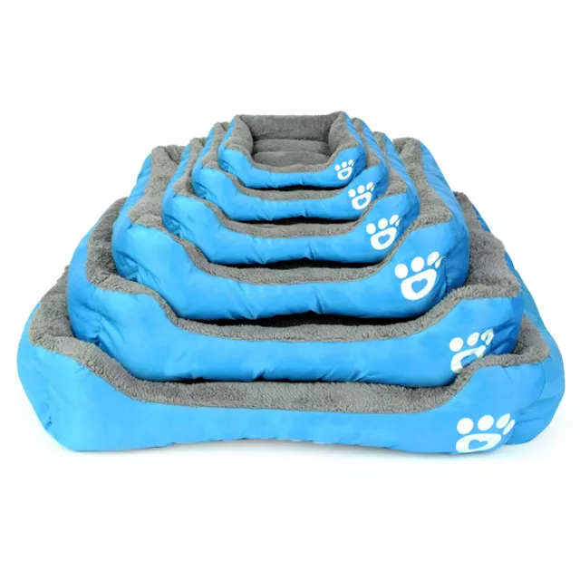 Pet Dog Cat Bed Soft Warm Kennel Mat Pad Blanket Puppy Cushion Washable 6 Sizes 6