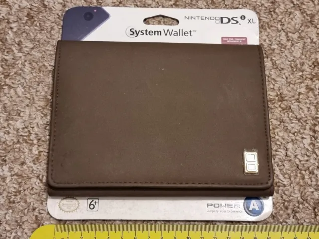 NINTENDO DSi XL OFFICIAL CONSOLE CARRY CASE Brown NEW Genuine System Wallet Pouc