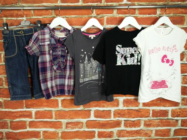 Girls Bundle Age 5-6 Years Monsoon M&S 3-4 Length Jeans Top T-Shirt Kids 116Cm