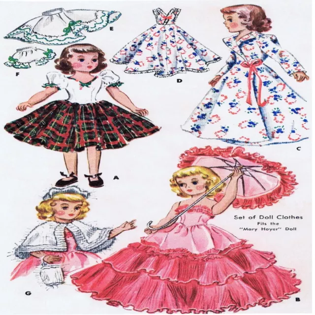 14" Doll Clothes Pattern McCall's 1891 For Betsy McCall, Sweet Sue, Cissy, Toni