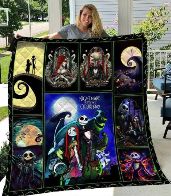 Gift idea for Holidays, The Nightmare Before Christmas Fleece Blanket
