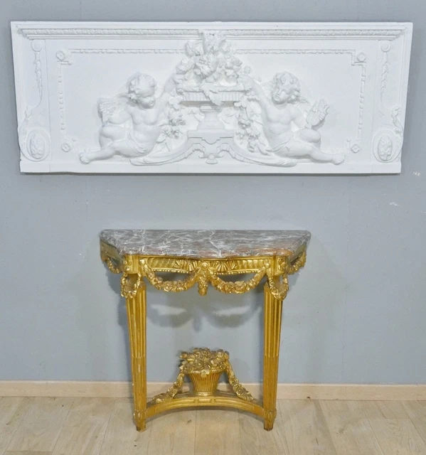 Lit Napoléon III à double chevet de style bambou
