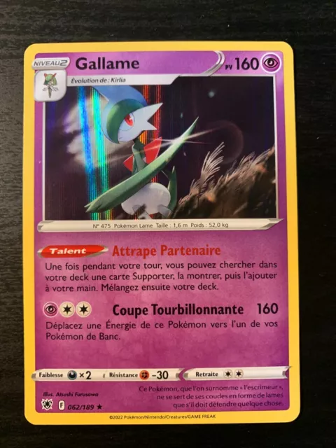 Carte Pokémon HOLO Gallame 062/189 EB10 Epée & Bouclier Astres Radieux FR NEUF