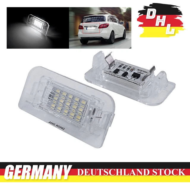 FÜR MERCEDES C-KLASSE W203 4D CLK A209 W209 C209 R230 LED Kennzeichenbeleuchtung EUR 13,95