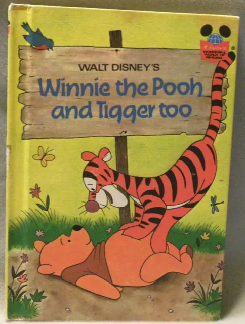 VTG 1975 Walt Disney's Winnie the Pooh and Tigger too HC  Book Club Edition