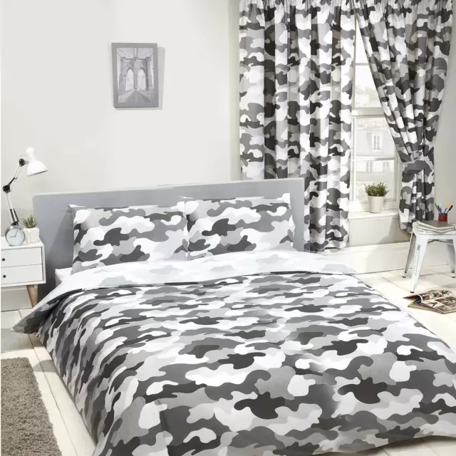 Price Right Home Armee Camouflage grau Kinder/Jugendliche Schlafzimmer Sortiment - Bettbezug Set