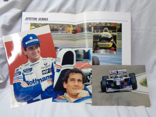 Ayrton Senna Lotto Fotografie Originali Vintage + Libro