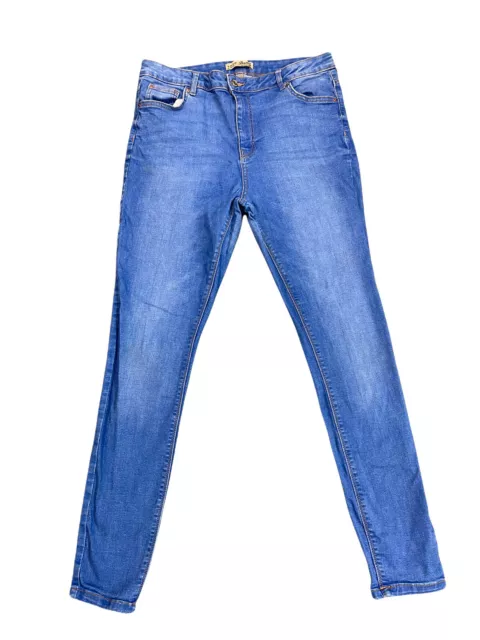 Jeans da donna blu denim co denim slim fit taglia 16 (DG07)