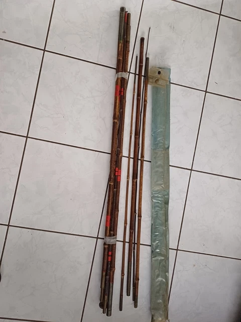 Lot De Matériel De Pêche Ancien – Cannes, Moulinets, Accessoires – Occasion, Bon état Général