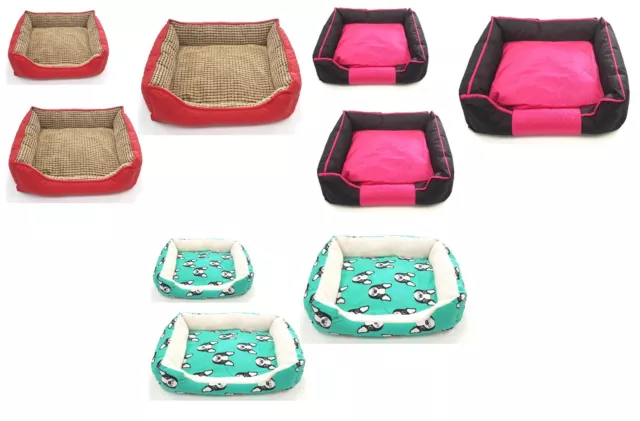 Pet Bed Dog Cat Cushion Small Animal Sponge Soft Warm Comfortable Bed L, XL, M