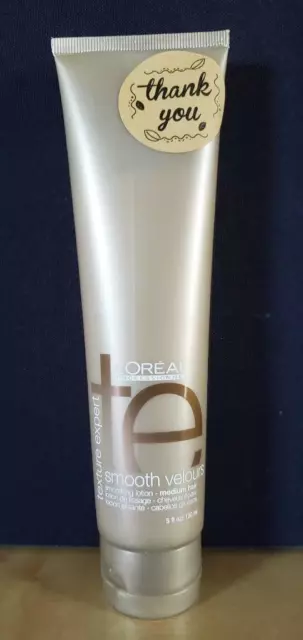 LOREAL Texture Expert Smooth Velours Smoothing Lotion medium hair 5 oz