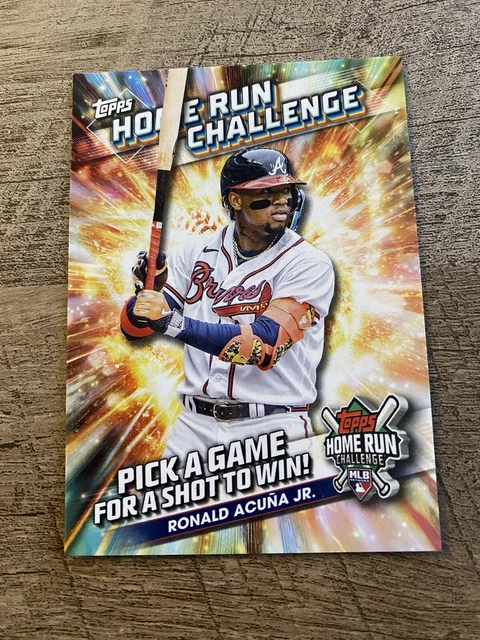 2024 TOPPS SERIES 1 Baseball Home Run Challenge Ronald Acuna Atlanta