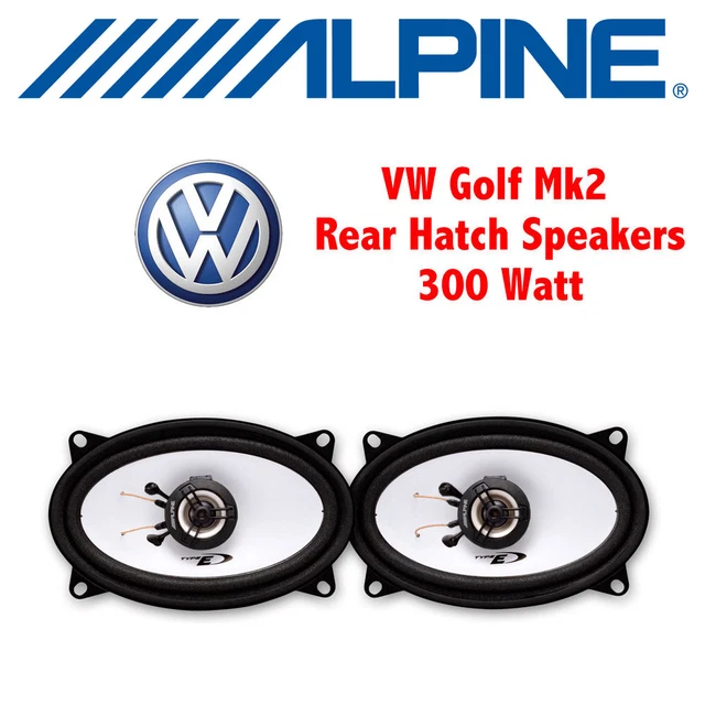 Alpine SXE-4625s 4x6 Coaxial Speaker Kit For VW Scirocco MK2 – 150W Max, Rear Hatch Fit