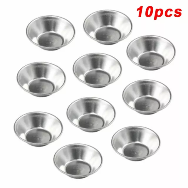 Œuf Tarte Moule Réutilisable Anti-adhésif Cupcake Pudding Étain Aluminium Plats