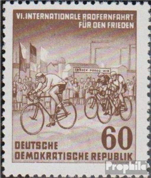 DDR 357YII II, DE von FRIEDEN verbunden und seltenes WZ 2Y II postfrisch 1953 Ra