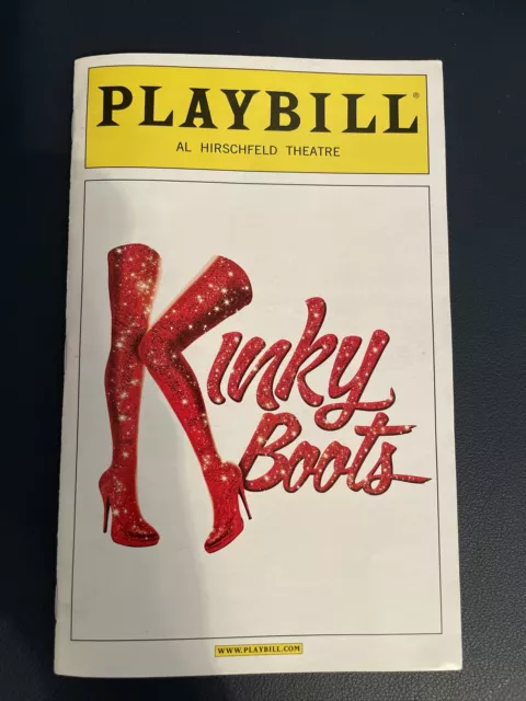Kinky Boots Broadway Playbill - April 2013 Billy Porter Stark Sands Annaleigh