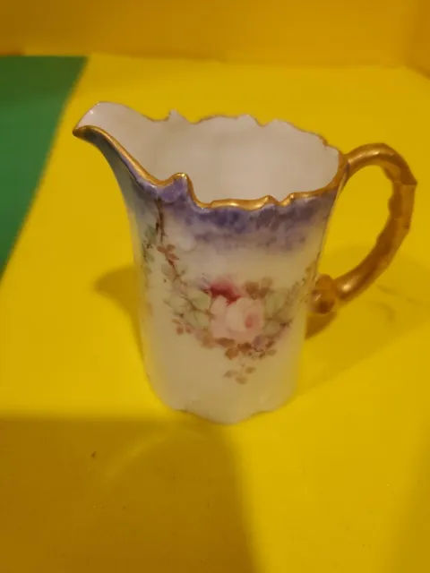 Antique Porcelain Creamer Pitcher Monbijou Rosenthal Germany, Great Condition