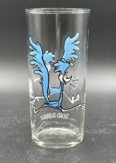 Vintage Roadrunner Glass Pepsi Collector Series 1973 "BEEP BEEP!"